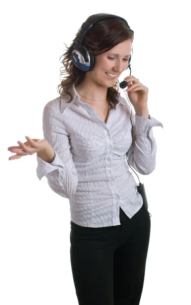 stock image Girl in headphones