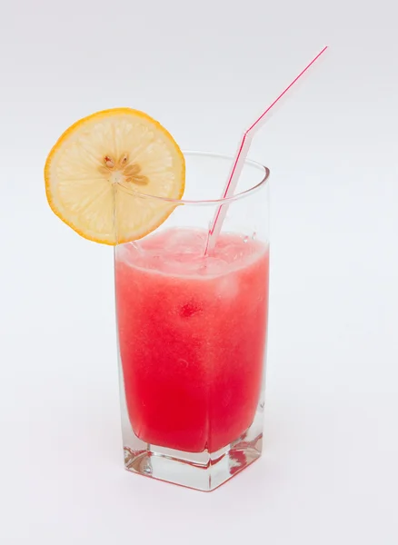 Glas en vattenmelon juice — Stockfoto