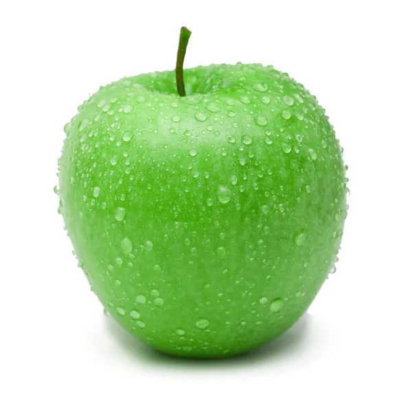 Rijpe groene appel Stockafbeelding