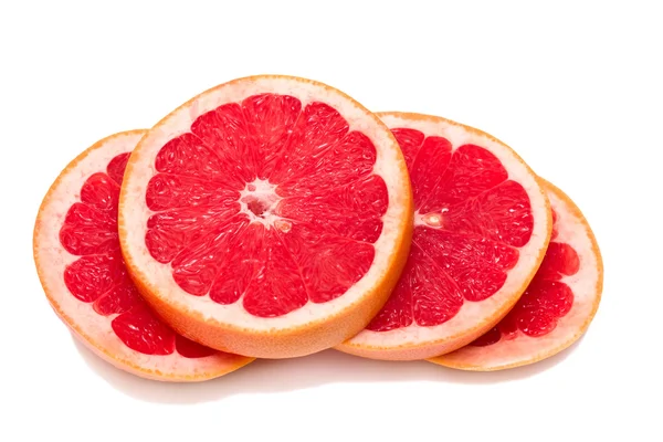 Segmente von Grapefruit — Stockfoto