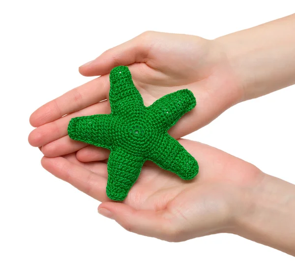 Green starfish — Stock Photo, Image