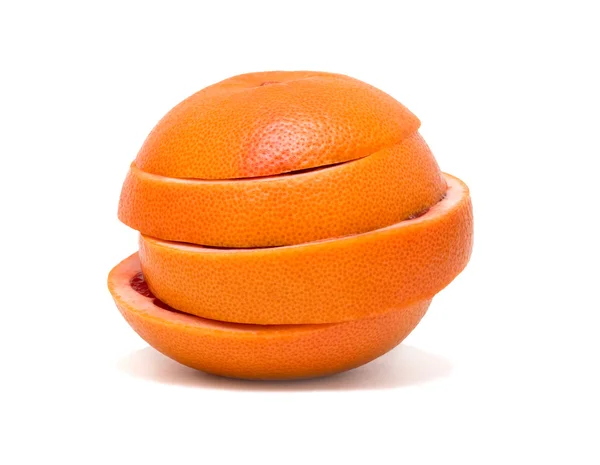 Секции грейпфрута — стоковое фото