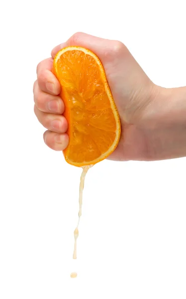 Espremendo laranja Fotografias De Stock Royalty-Free