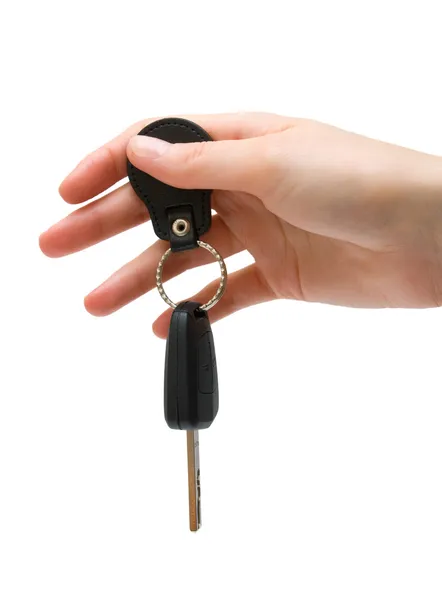 Bil nyckel i hand — Stockfoto