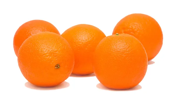 Fem apelsiner — Stockfoto