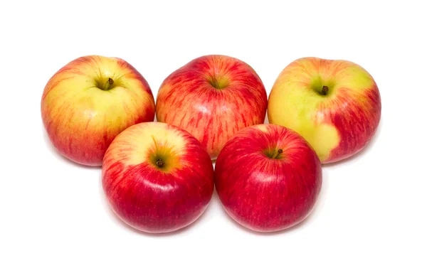 Vijf rijp appels — Stockfoto