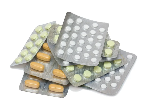 Stack av några piller — Stockfoto
