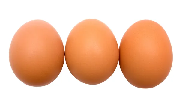 Три яйця — стокове фото