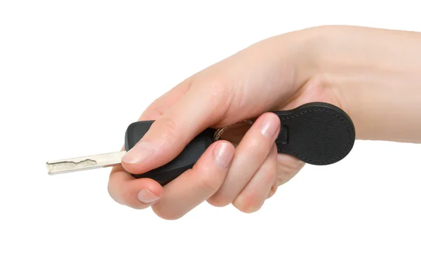 Car key in hand — Stock Photo, Image