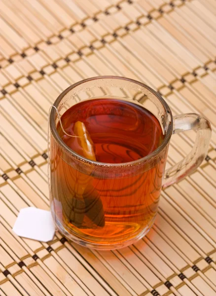 Chá em um copo — Fotografia de Stock