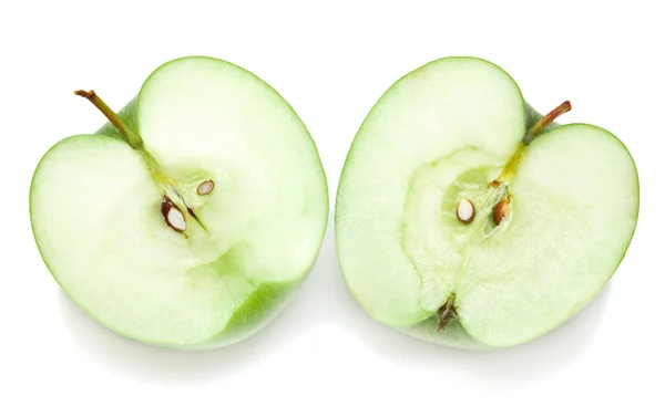 Mitades de manzana — Foto de Stock