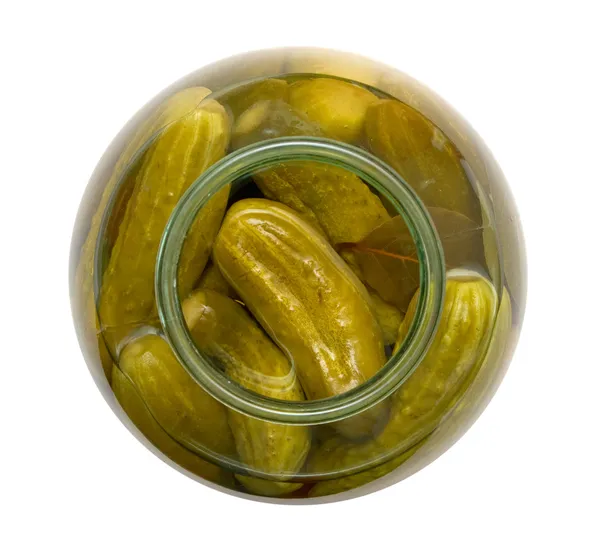 Pickles in de kan — Stockfoto
