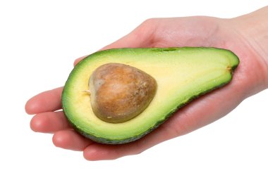 Cut avocado clipart