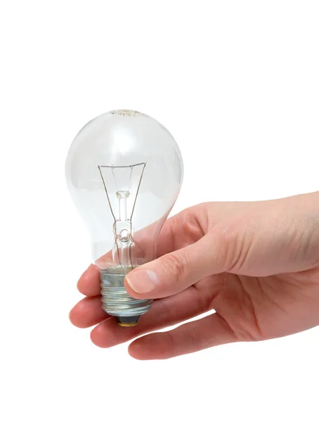 Lamp in hand — Stockfoto