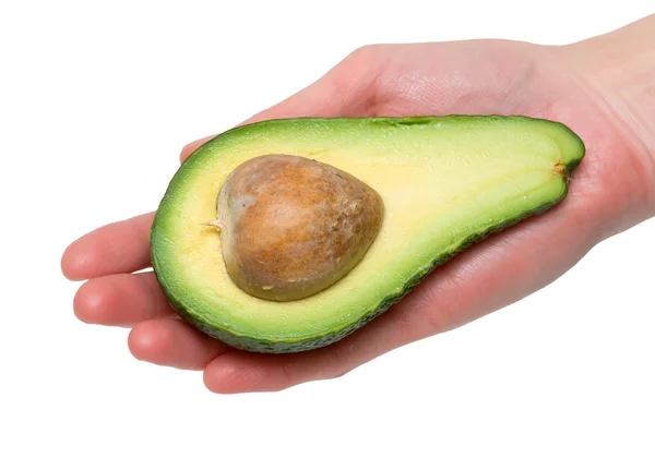 Snijd de avocado Rechtenvrije Stockafbeeldingen