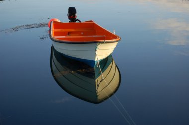 Lonely boat clipart