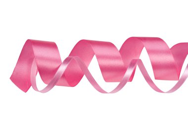 Satin pink ribbons clipart