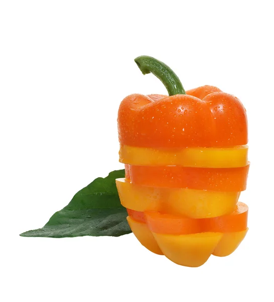 Řezy papriky — Stock fotografie