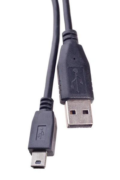 Svart USB-kontakt — Stockfoto