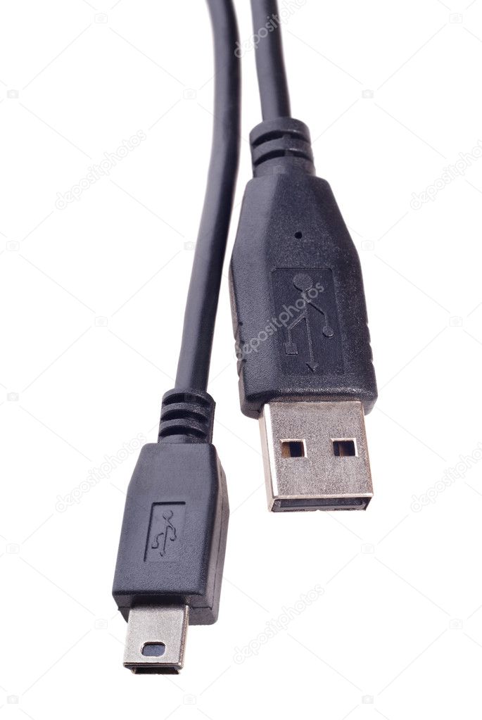 Black usb connector