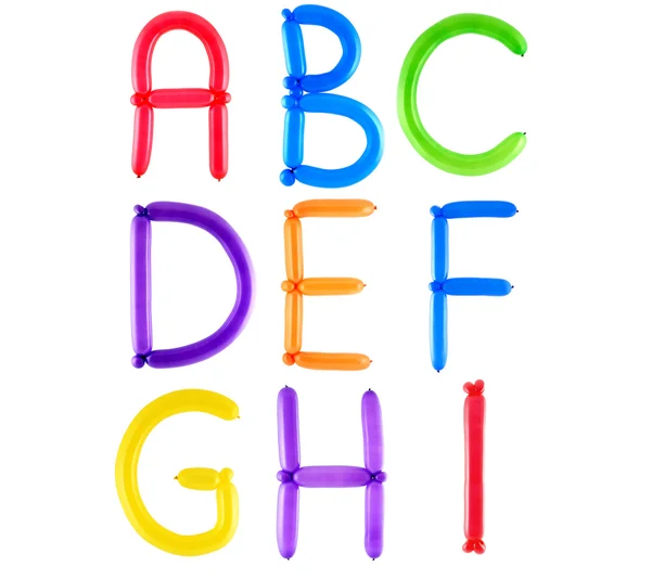 Full balloon alphabet — Stock Photo, Image