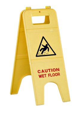 Wet floor sign clipart