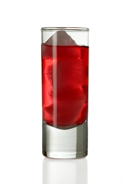 Shot glass with drink — Stock Photo, Image
