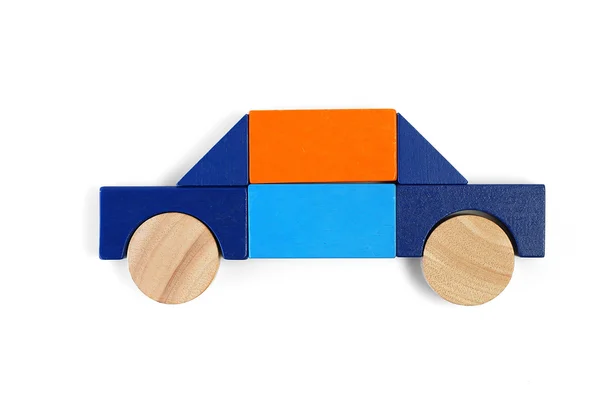 Baby blocks figure - private car — Stock Photo, Image