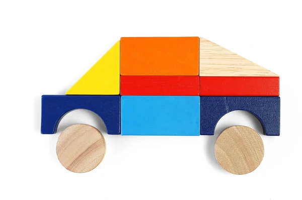 Baby blocks figure - SUV — Stock Photo, Image