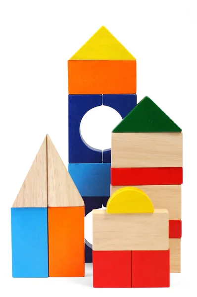 Baby Blocks Figur - Innenstadt — Stockfoto