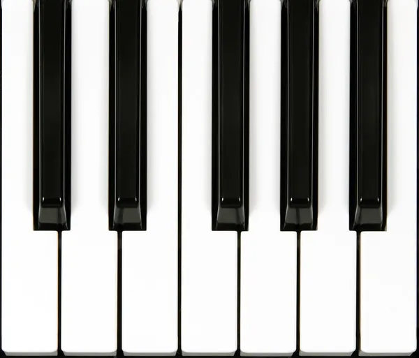 Sección teclado piano — Foto de Stock