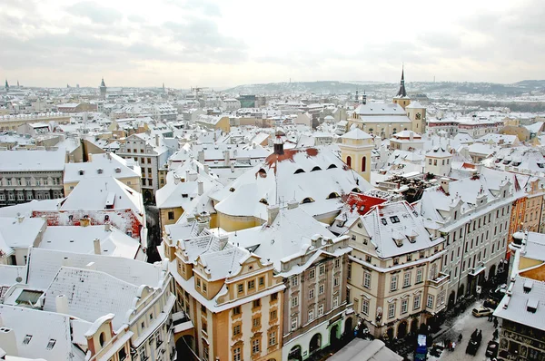 Зимова Прага Ліцензійні Стокові Фото