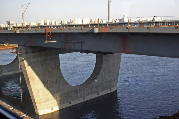 Construction d'un pont — Photo