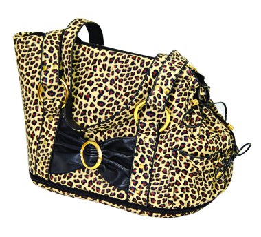 Leopard cloured bag for dog clipart