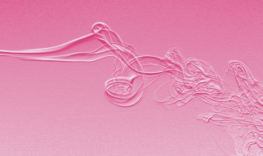 Artificial pink water traces on sand clipart
