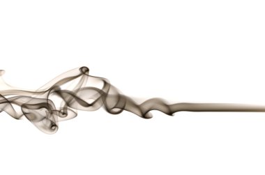 gri duman üzerinde beyaz izole