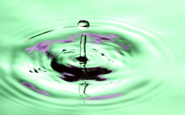 Green water drop clipart