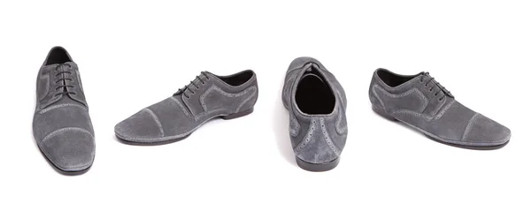 灰色のスエードの男性の靴 — ストック写真