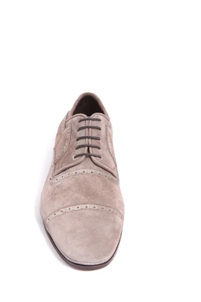 Brown suede men shoe — Stock Photo, Image