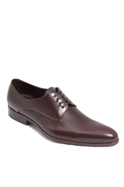 Brown leather men shoe — Stock Photo, Image