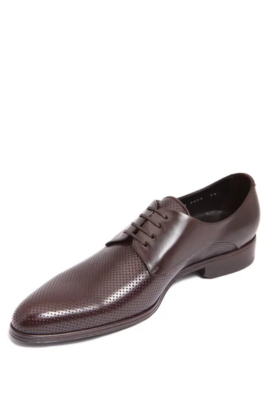 Brunt läder män sko — Stockfoto