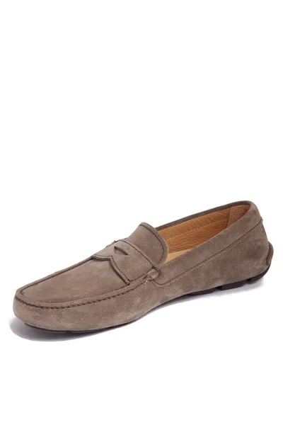 Brown suede men shoe — Stock Photo, Image