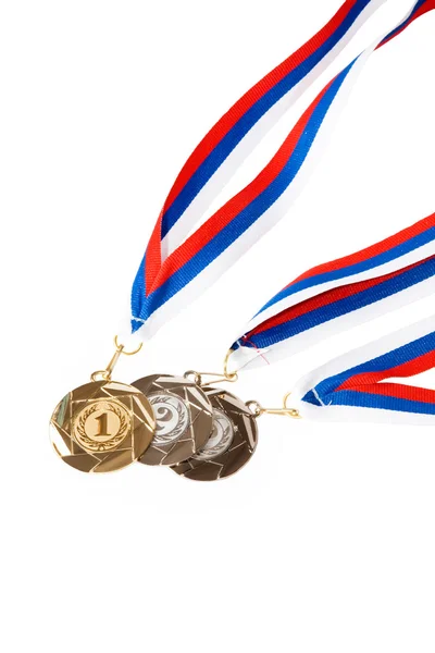 stock image Gold, Silver, and Bronze Medals