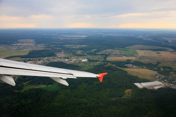 Посадки літака Стокова Картинка