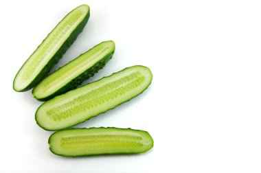 Cucumber isolated on a white background clipart