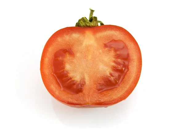 Tomate isolado em branco — Fotografia de Stock