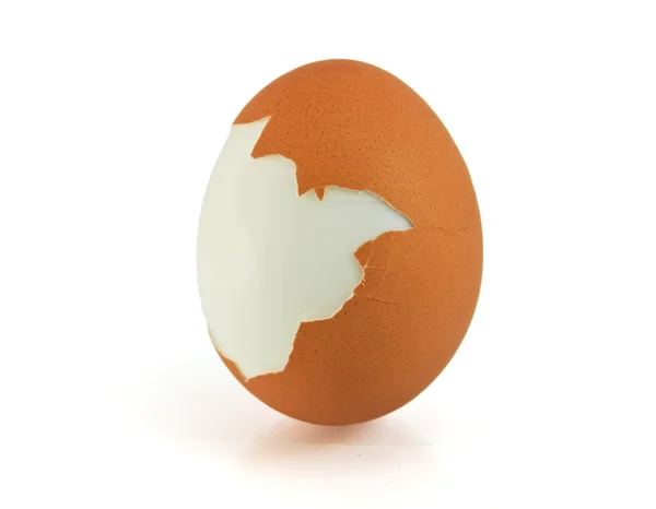 Beyaz arkaplanda yumurta — Stok fotoğraf