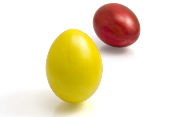 하얀 배경에 있는 부활절 달걀 — 스톡 사진
