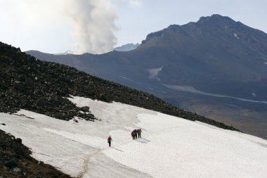 mutnovskaya volkan. Kamçatka.