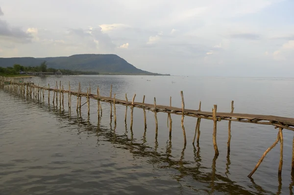 stock image Wood bridge